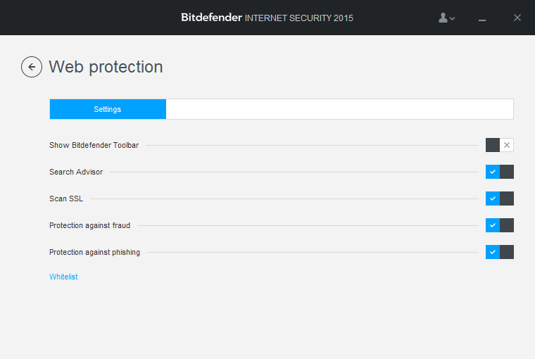 ����� Bitdefender Internet Security 2015: ��������� ���-������