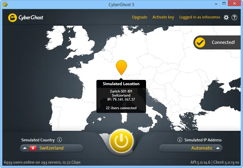 � CyberGhost VPN 5 �������� ������ ����������