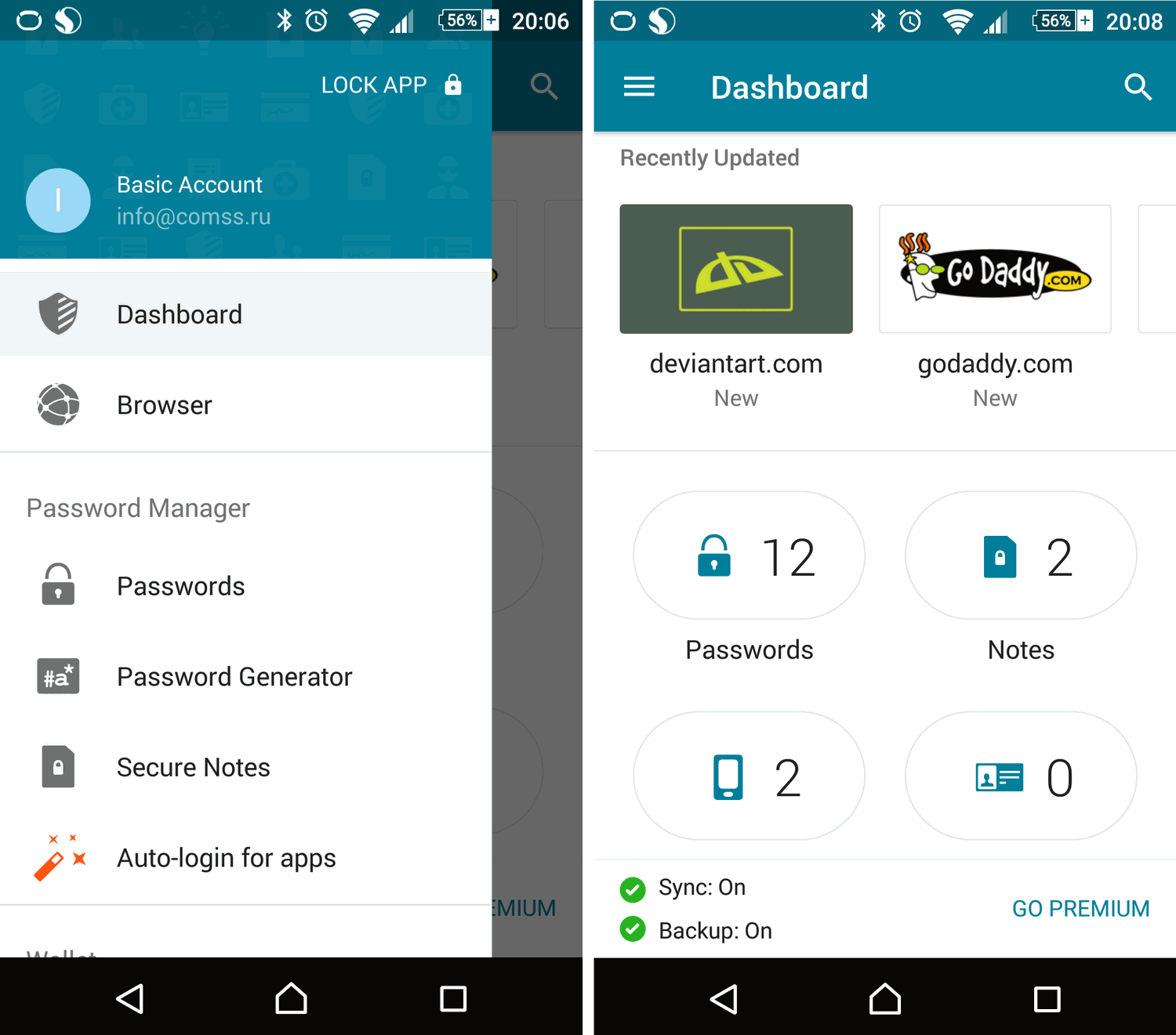 ����� Dashlane 4: ���������� ��� Android