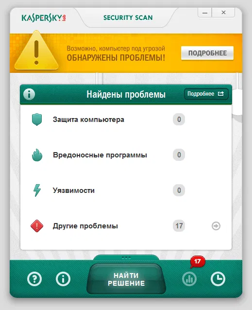 ����� Kaspersky Security Scan: ������������ ��������