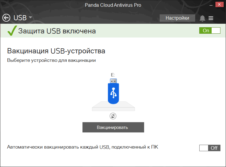 ����� Panda Cloud Antivirus Pro 3.0: ���������� USB ������