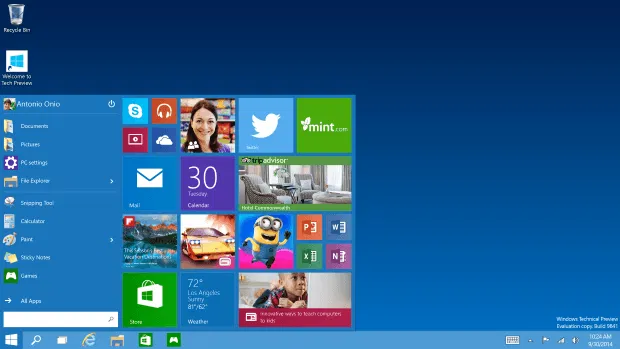 Windows 10: ����������� ���� �����