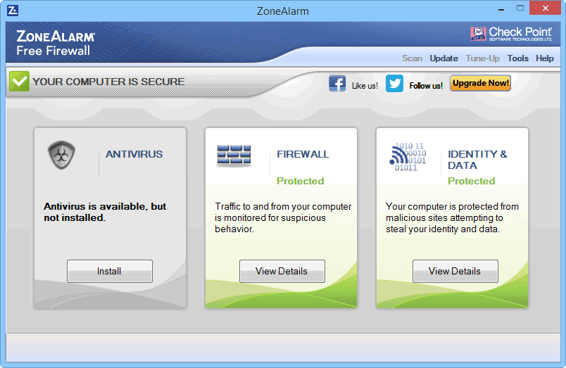 ����� ZoneAlarm Free Firewall 2015: ������ ����������