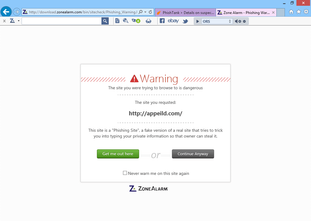 ����� ZoneAlarm Free Firewall 2015: ������ ������������ � ������ �� �������