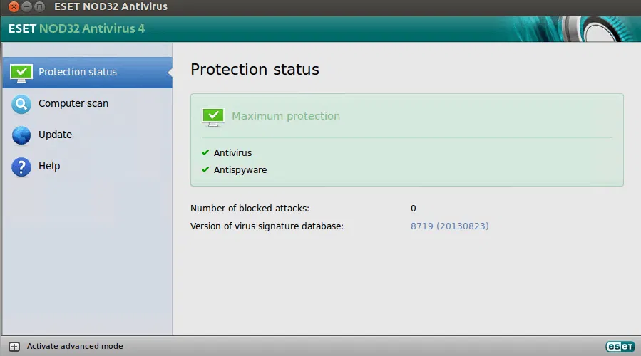������ ���������� ��� Linux: ESET NOD32 Antivirus ��� ����������� Linux
