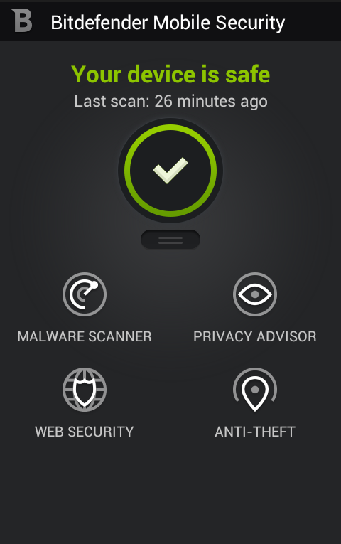 ����� Bitdefender Mobile Security ��� Android: ��������� ����� ����������