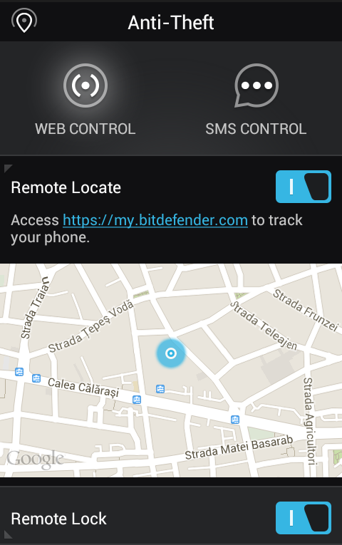 ����� Bitdefender Mobile Security ��� Android: ����-���