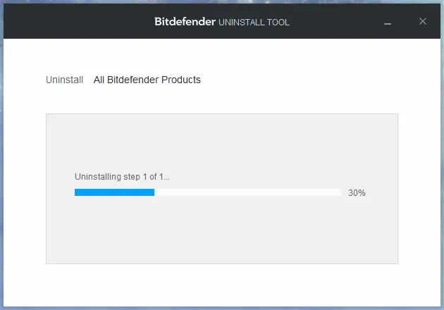 �������� ���������� Bitdefender �������� Bitdefender Uninstall Tool
