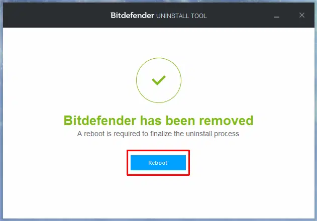 �������� ���������� Bitdefender �������� Bitdefender Uninstall Tool