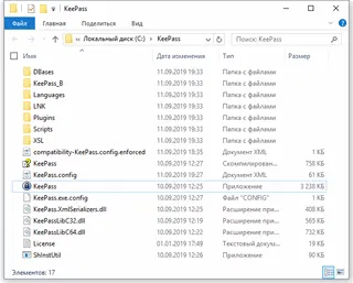 ���������� �������� KeePass