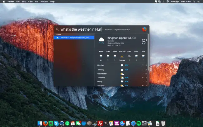 ����� Mac OS X 10.11 El Capitan: Spotlight
