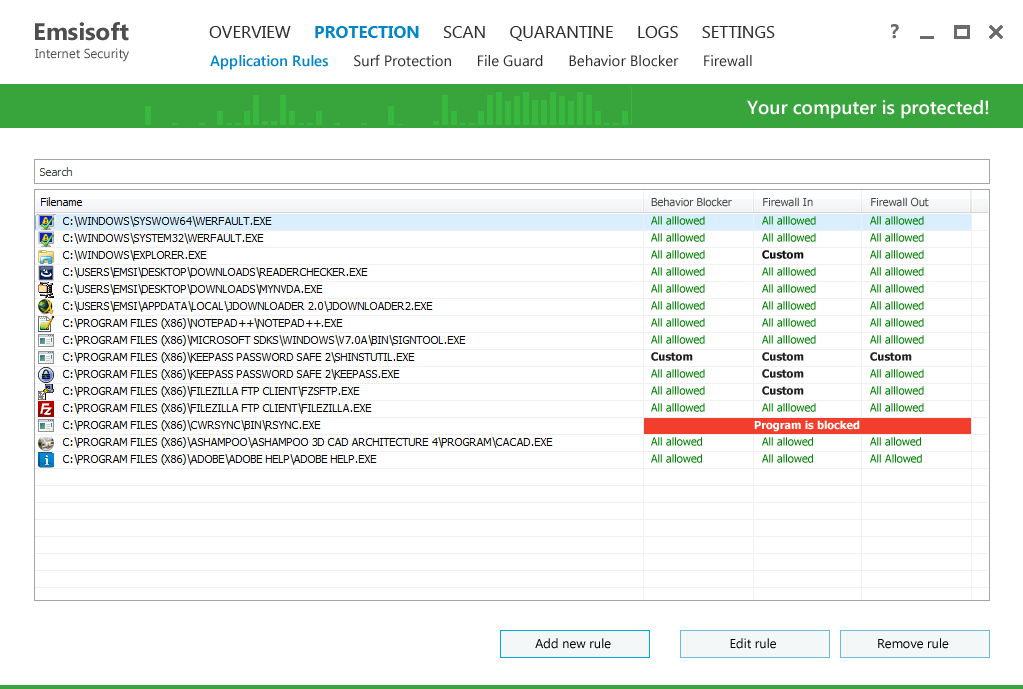 Emsisoft Internet Security 9.0: ������� ����������