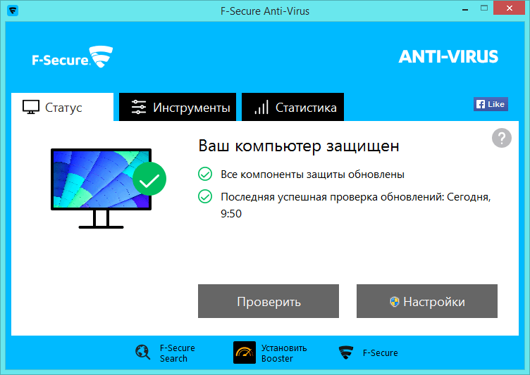 ����� F-Secure Anti-Virus 2016: ������ ���������� �������