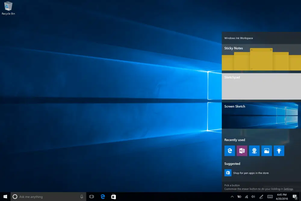 Windows 10 Insider (14328): Windows Ink � ���������� �����