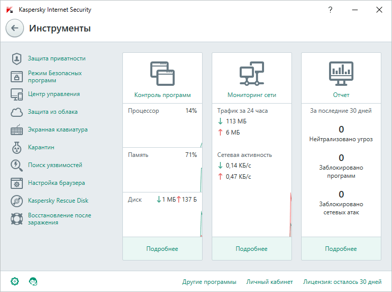 ����� Kaspersky Internet Security (2016): �������������� �����������