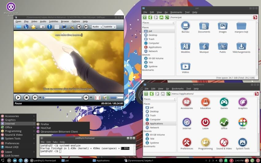 �������� Manjaro Linux LXQt 16.04 Community Edition