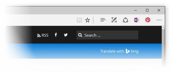 ����� ���������� Microsoft Edge