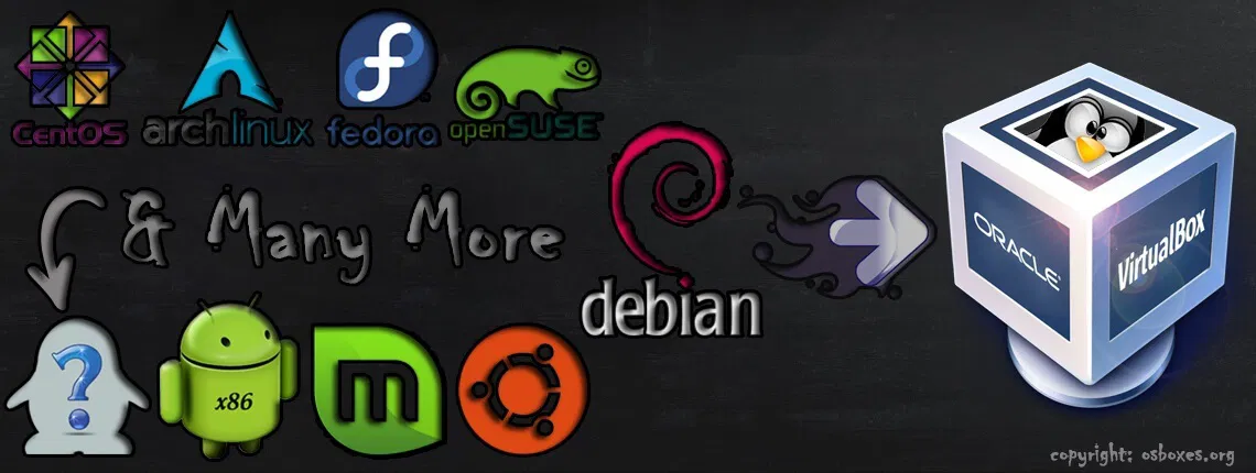 ������� ������� ����������� ������ Linux �� OSBoxes