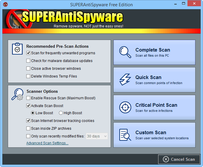 ����� SUPERAntiSpyware 6: ����� ������������