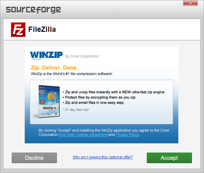 ���������� Sourceforge � ��������� �� 