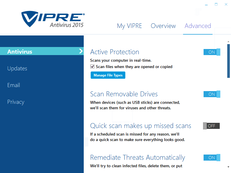 VIPRE Antivirus 2015: ����� ���������