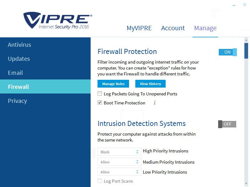 ����� � ������������ ThreatTrack Vipre Internet Security Pro 2016: �������