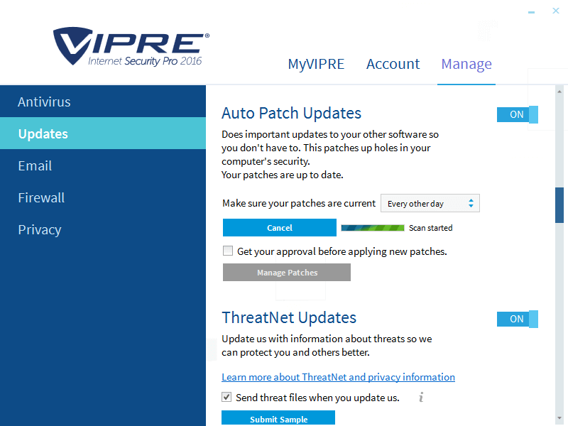 ����� � ������������ ThreatTrack Vipre Internet Security Pro 2016: ���������� ��������