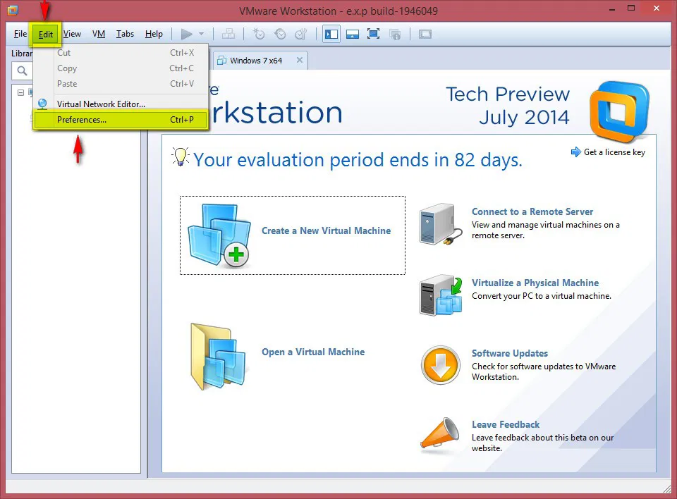���.5 �������������� �������� VMware Workstation
