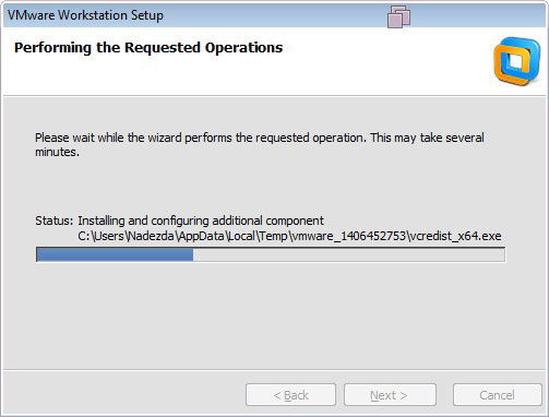 ���.11 ������� ��������� ��������� VMware Workstation