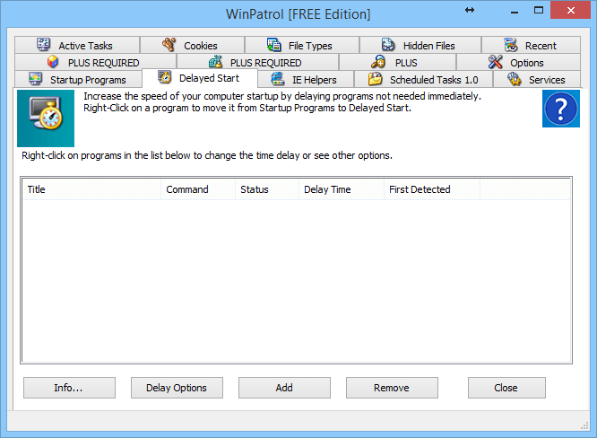 WinPatrol: Delayed Start