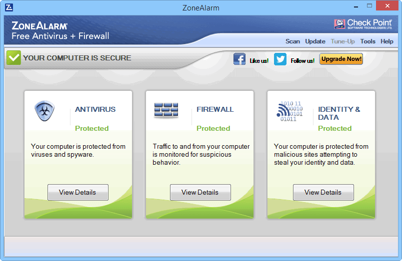 ����� Zone Alarm Free Antivirus + Firewall 2015: ������ ����������